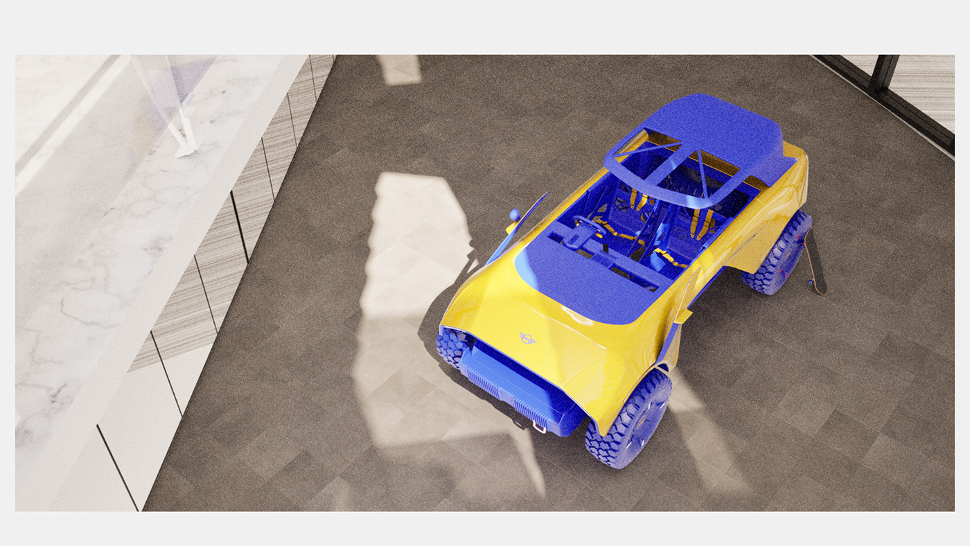 concept automotive   design minimal car Vehicle CGI 3D modern