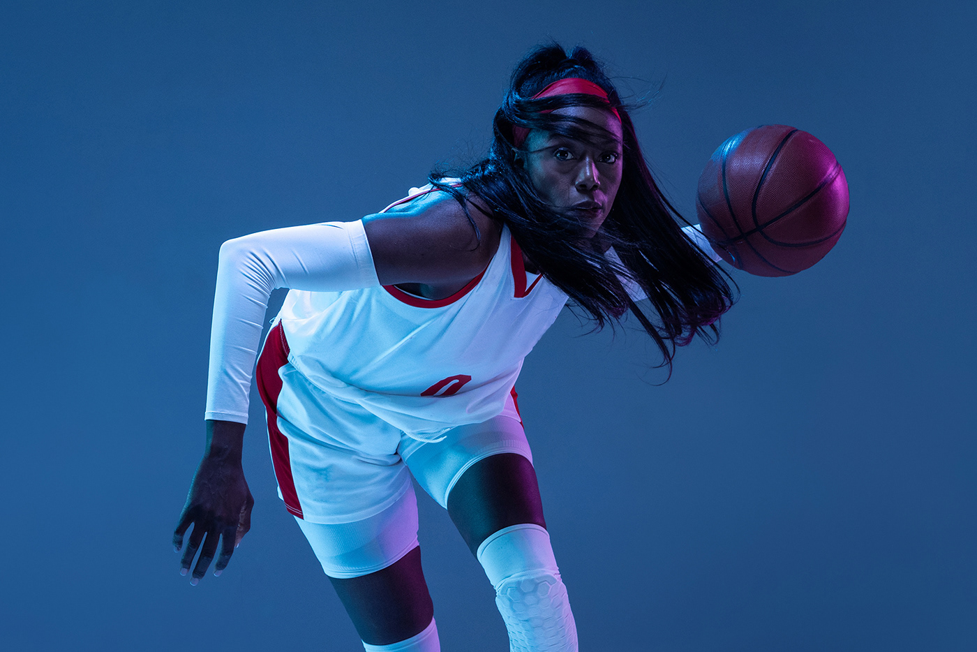 action basketball Bernice Mosby color jump NBA neon sport woman women