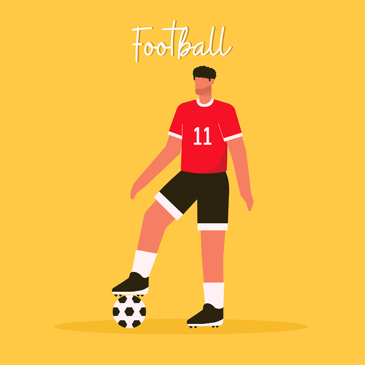 Character design  digital illustration Drawing  cartoon vector ILLUSTRATION  flat illustration sports football tennis ball