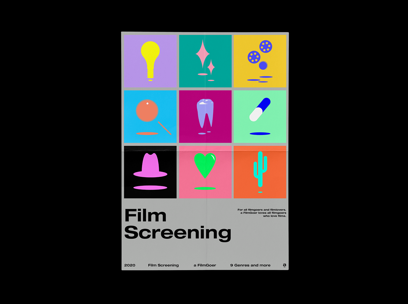 branding  Cinema colors design Film   filmgoer graphic movie theater  tickets