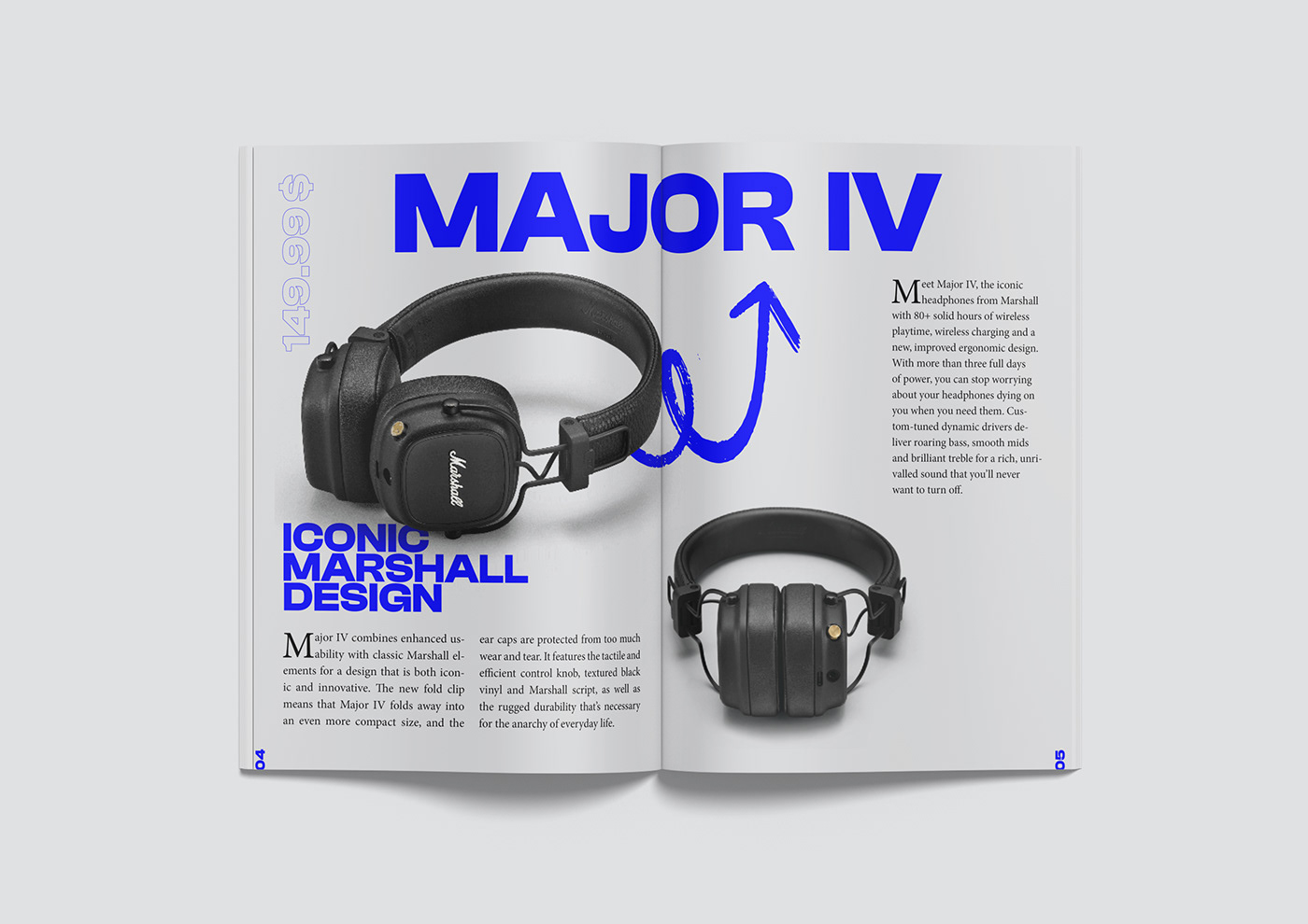 InDesign brochure brochures brochure design Catalogue catalog design headphones typography   Advertising  designer