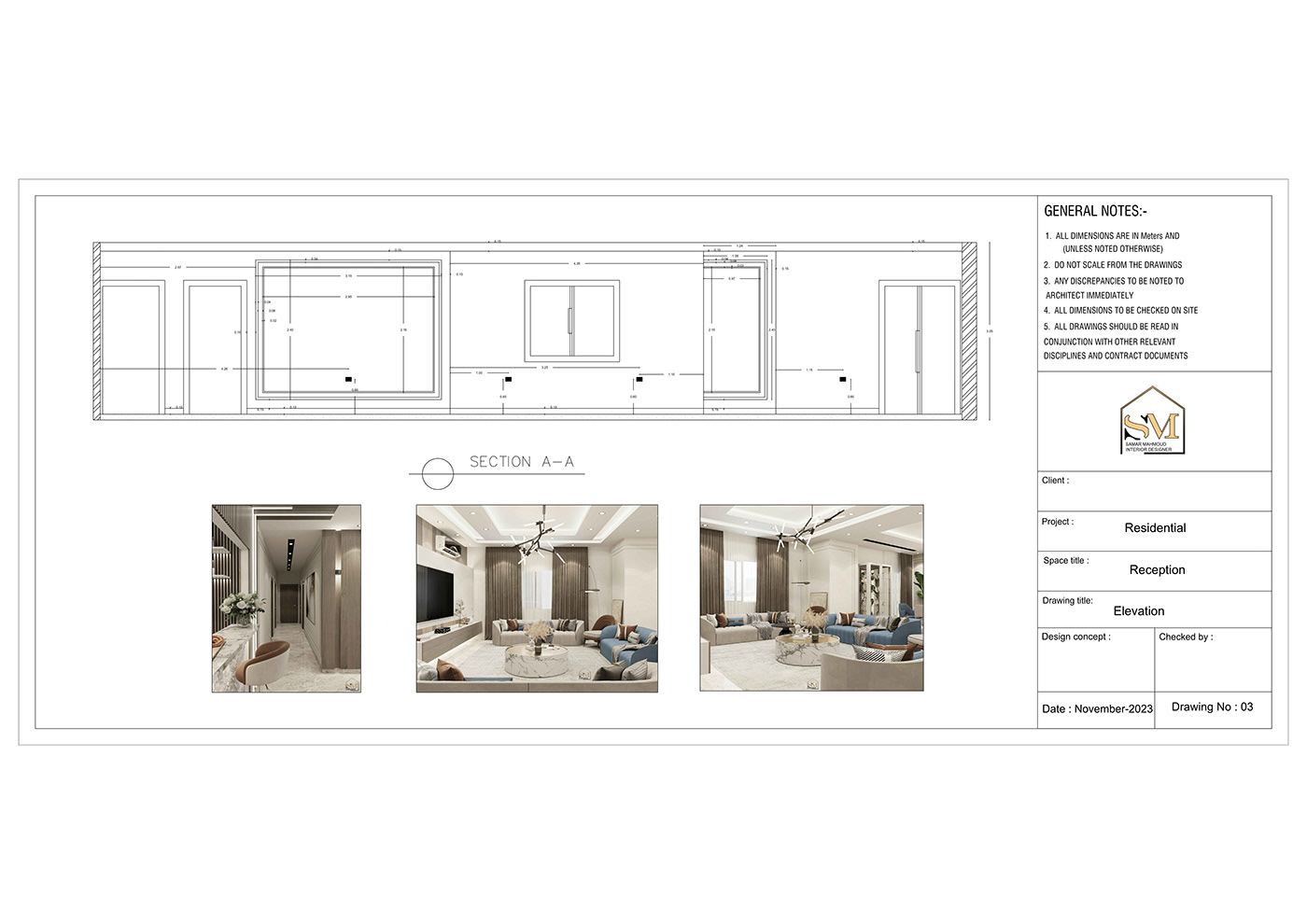 shopdrawing working drawings AutoCAD interior design  architecture