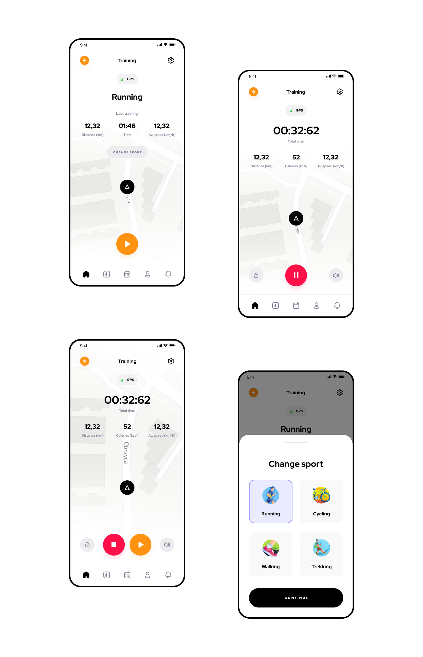 animation  app design Figma interaction mobile ProtoPie UI ux workout