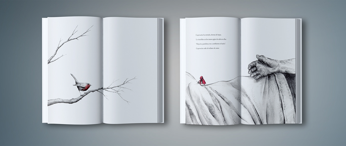 ILLUSTRATION  graphicdesign editorial book children red Poetry 