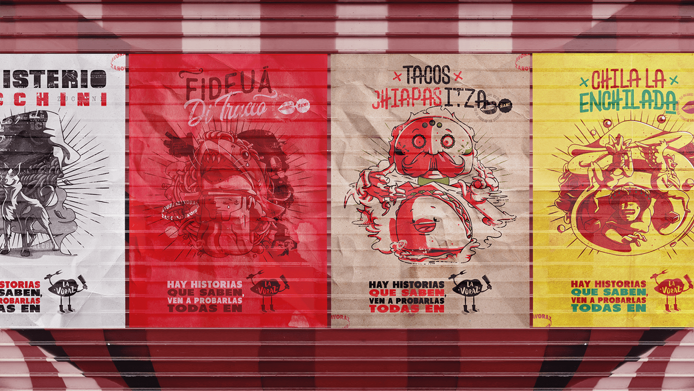 Food  fest poster design ILLUSTRATION  sketch Hungry art direction colombia