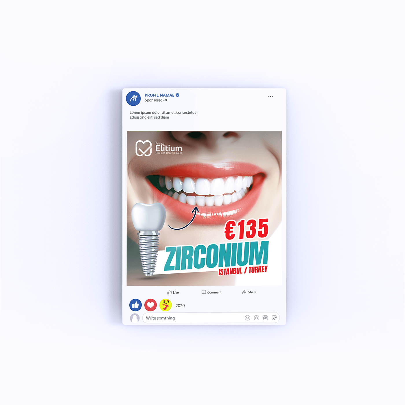 dental dentist clinic medical Health Advertising  ads marketing   visual identity Social media post