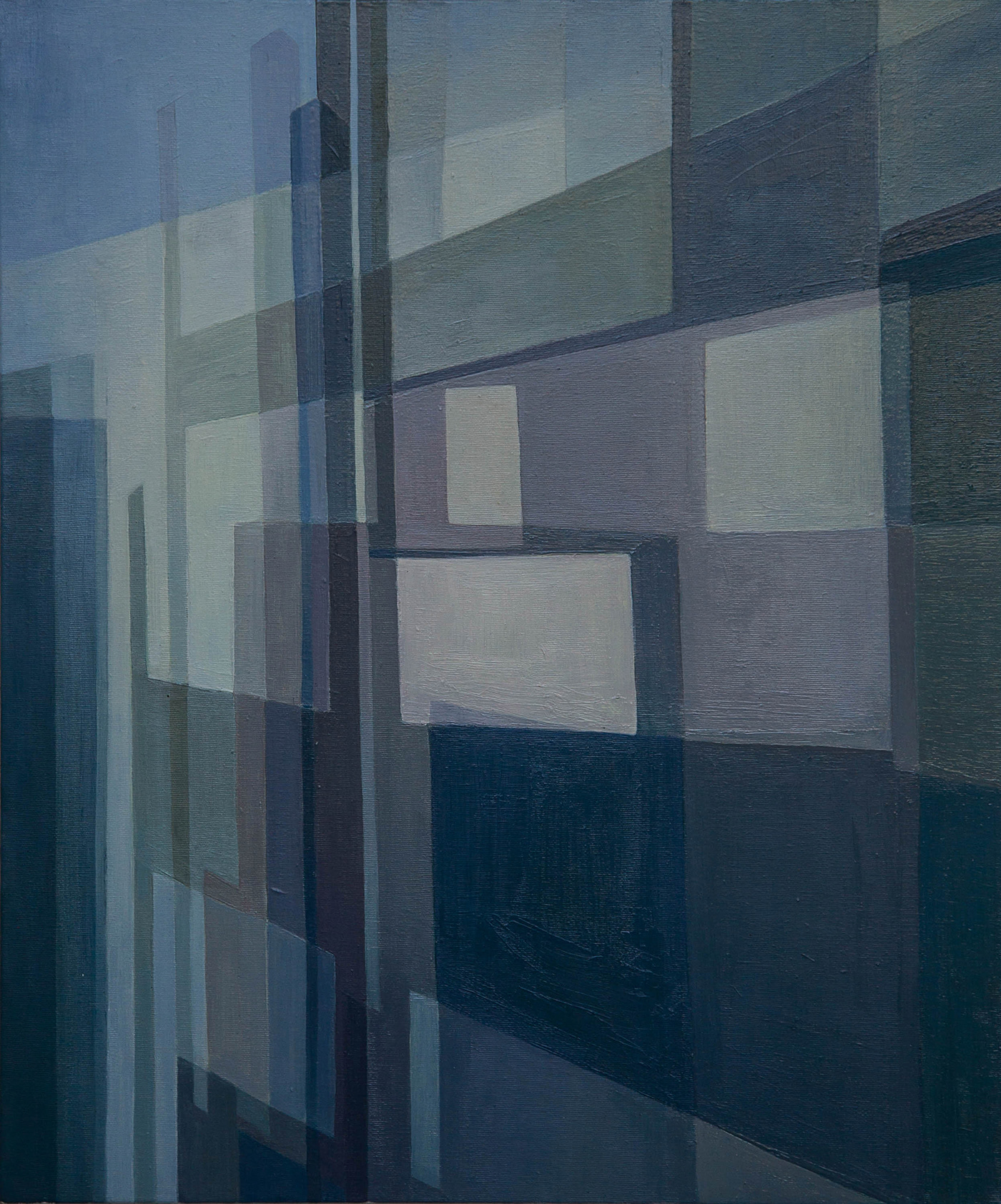 Shadows wall light projections oil on canvas painting   sofija vojinovic