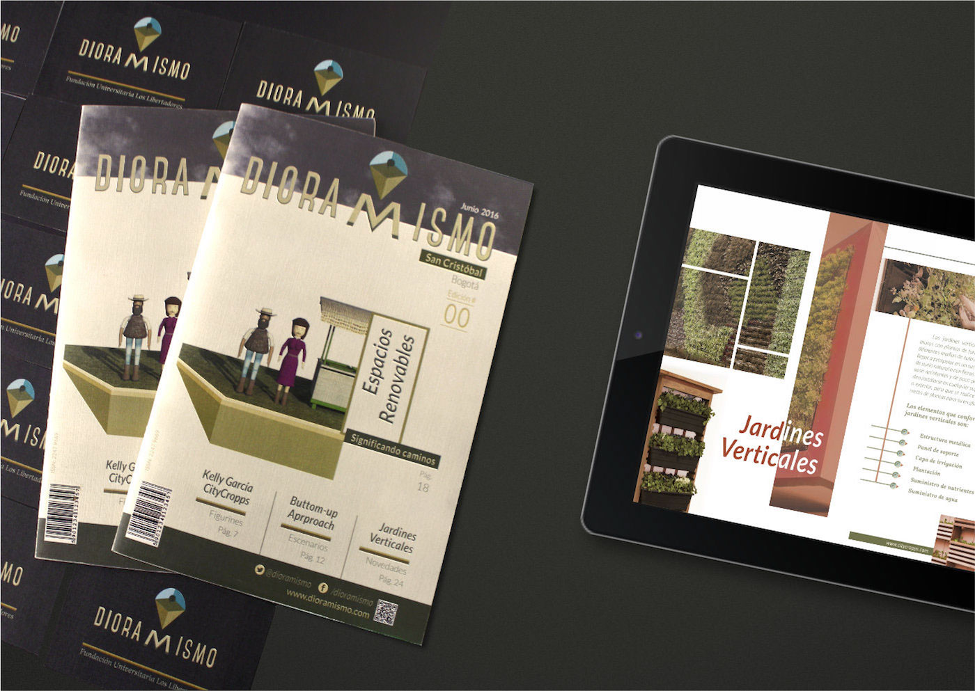 dioramas editorial diseño design revista magazine app territorio Espacio público territory