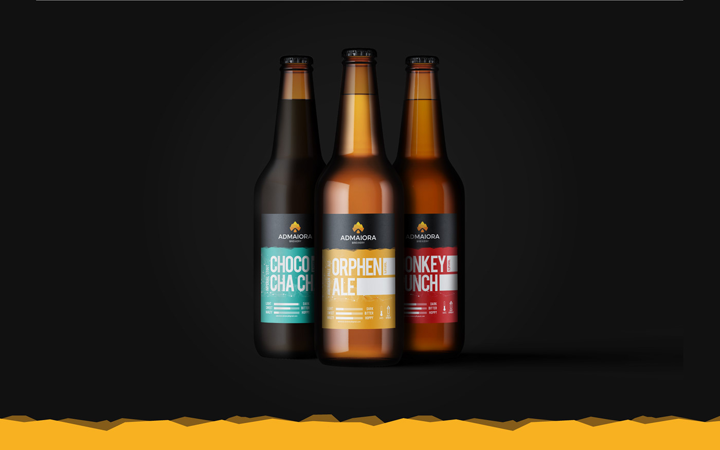 admaiora beer brandidentity branding  brewery design Label logo logodesign