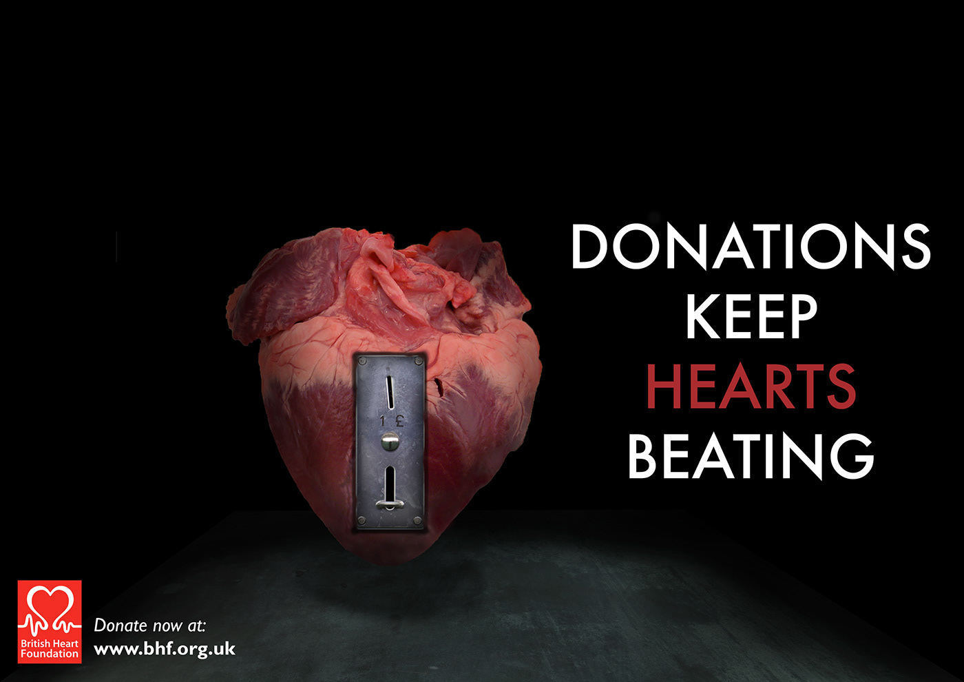 British Heart Foundation Advertising  concept graphic design 
