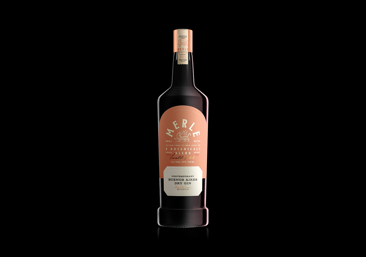 buenos aires gin ILLUSTRATION  pink Retro type