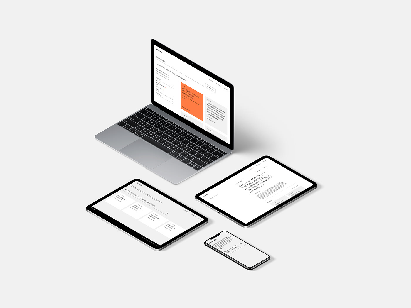 Website UI/UX ui design UX design orange identity litterature