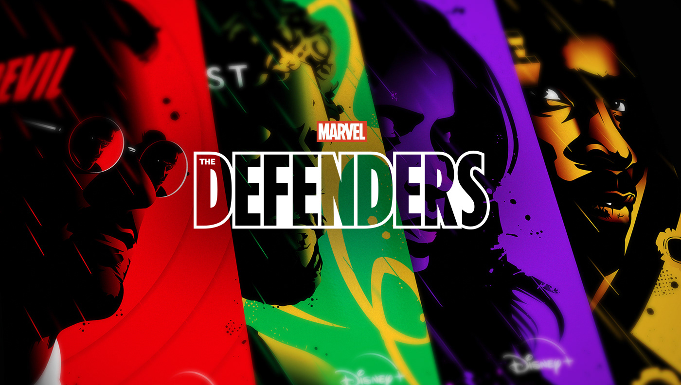Avengers Daredevil disney ILLUSTRATION  iron fist key art marvel minimalist Pop Art punisher