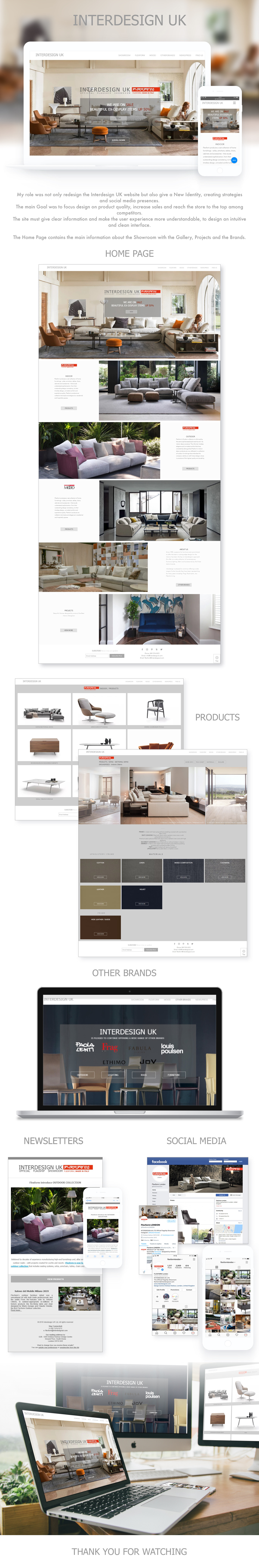 Website furniture ui design UX design Web Design  brand High End design interior design 