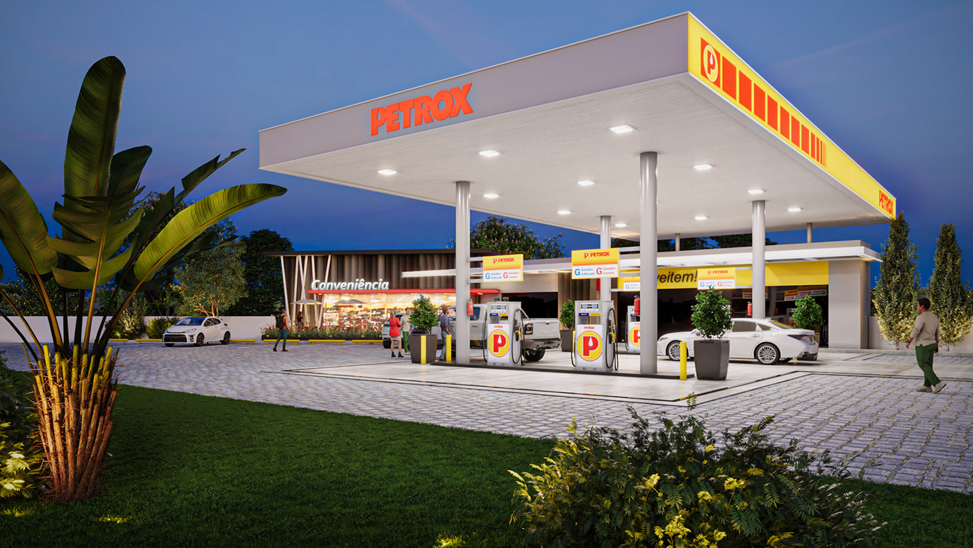 posto de gasolina conveniência Combustíveis PETROX