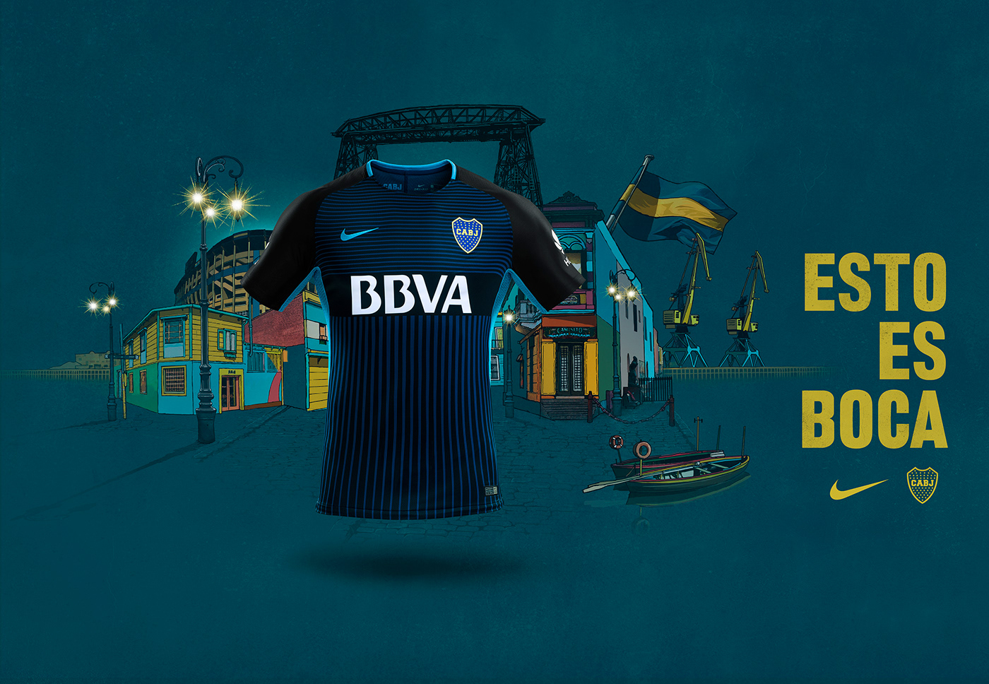 football sports boca BOCA JUNIORS sketch La Boca argentina Advertising  soccer Futbol