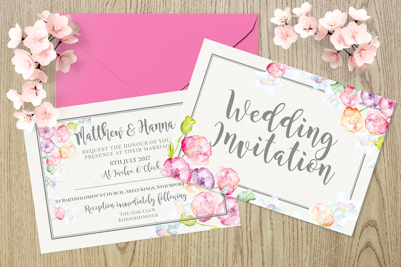 wedding invitations shabby organic