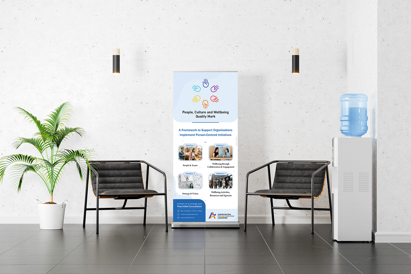 Advertising  banner business corporate design Designhatt flyers Popup poster Stand