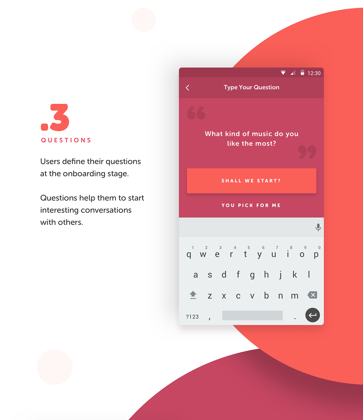 UI ux app new material Dating visual design interaction social Case Study