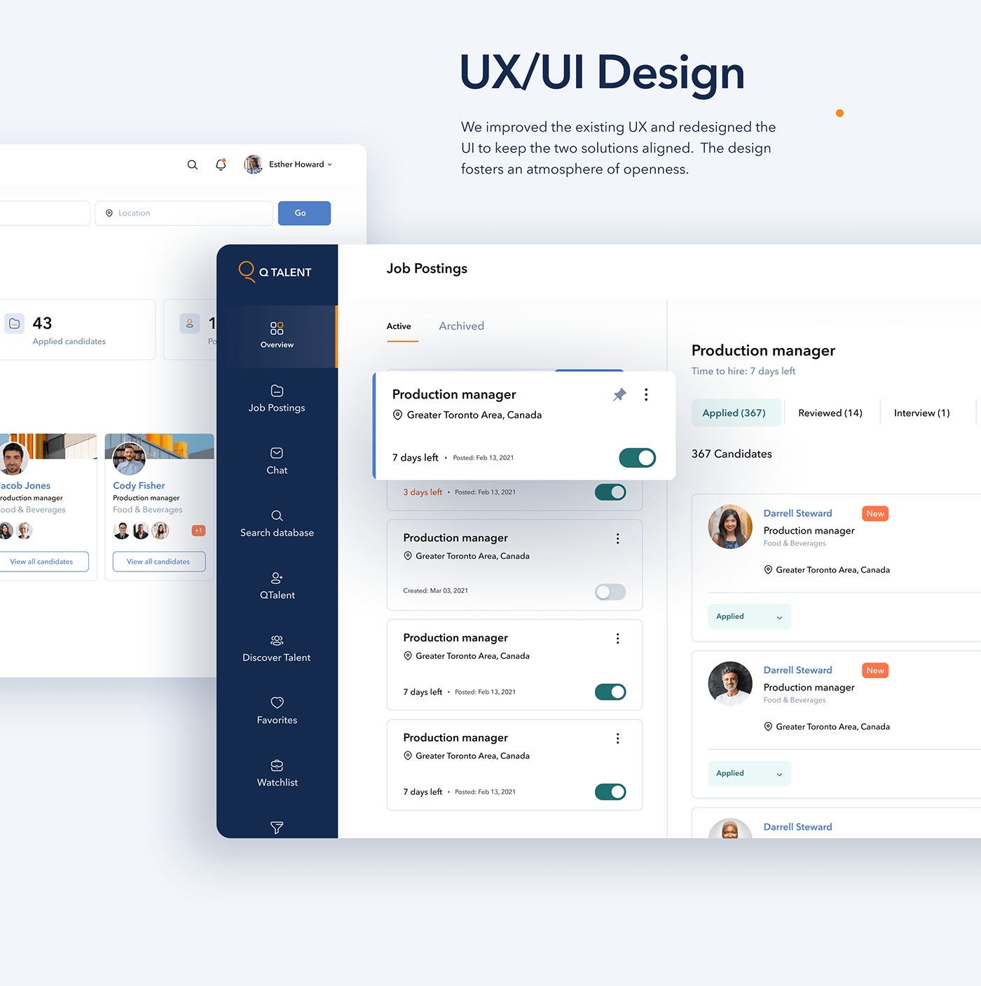 UI ux ui design UX design user interface user experience Figma UI/UX arounda HR