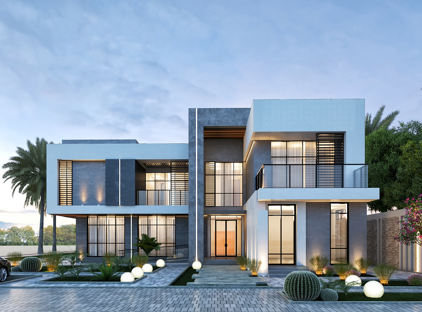 architecture BIM design exterior modern revit Villa