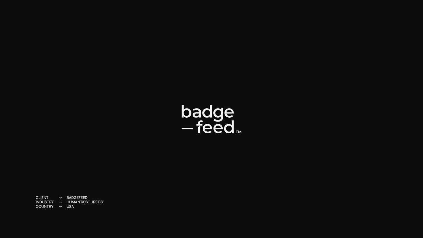 Logotype design for Human Resources company in USA Badgefeed