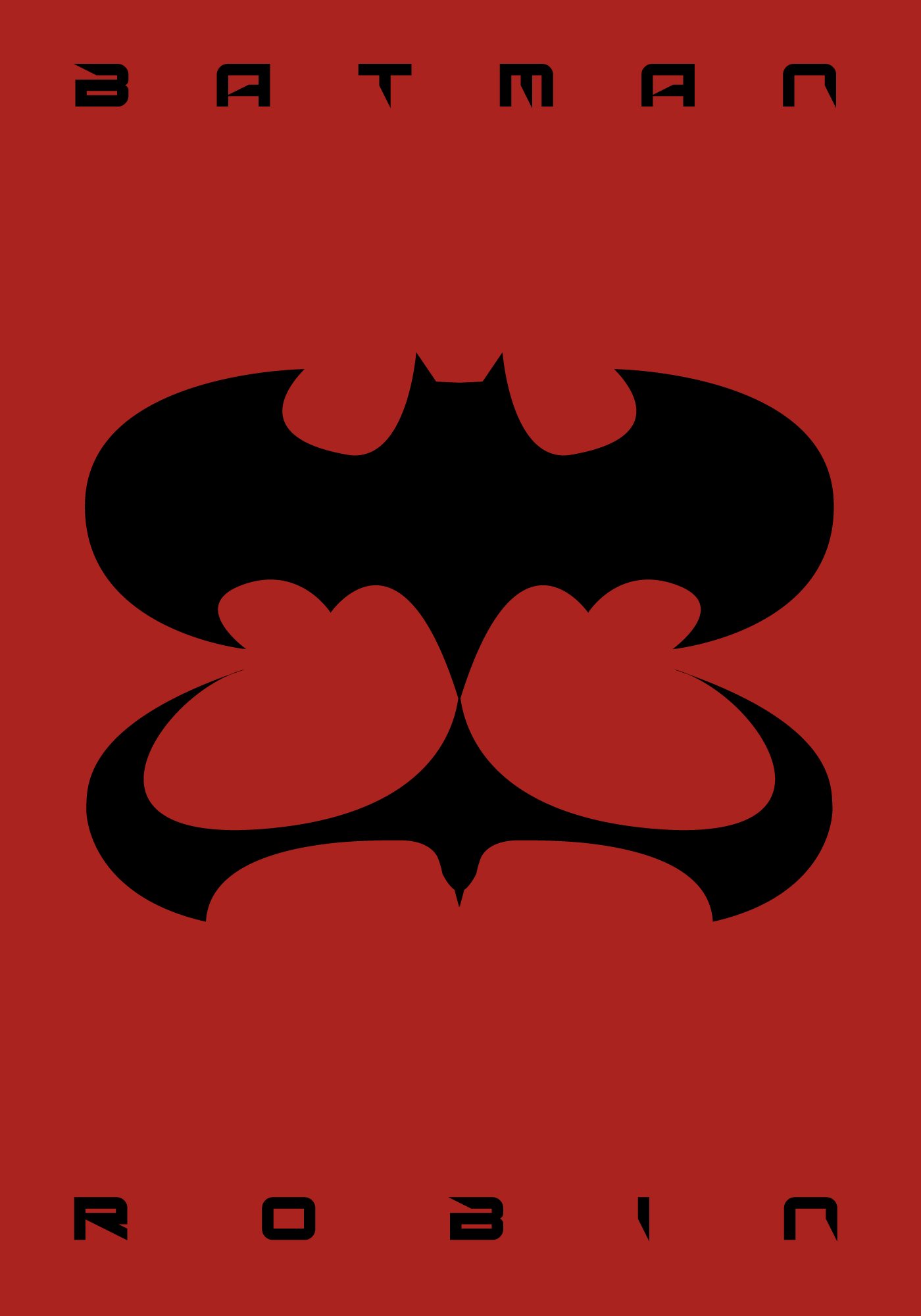 jachimczuk graphic ILLUSTRATION  minimal movie adobe illustrator design batman Batman & Robin