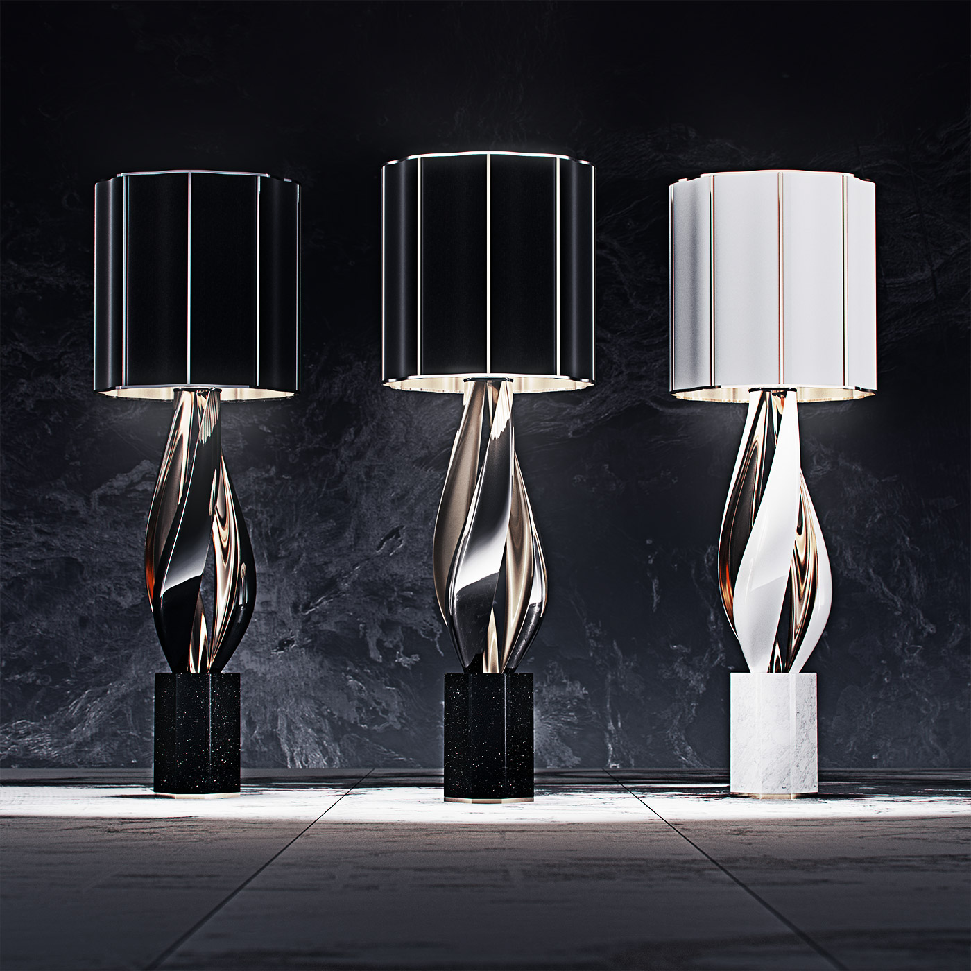 lighting Lamp Interior light highend luxury product sculptural sculpture Spiral shape modern futuristic