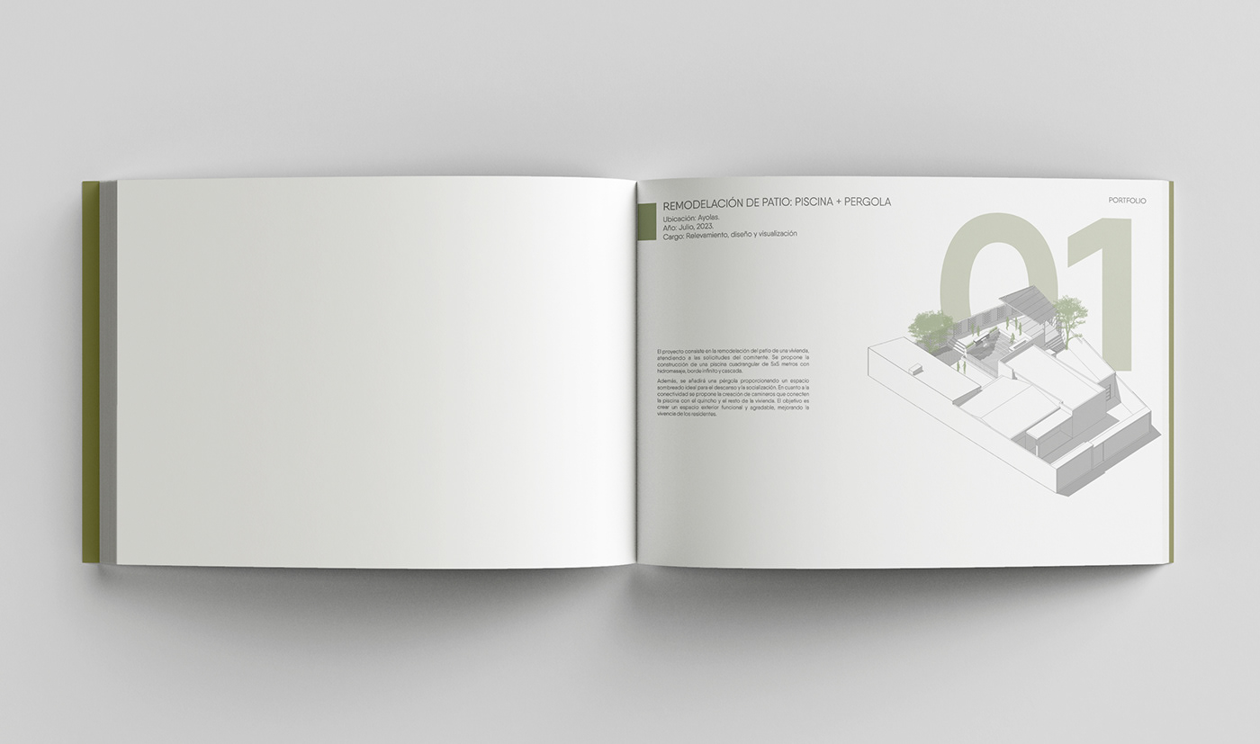 book architecture visualization portfolio portafolio arquitectura Portfolio Design