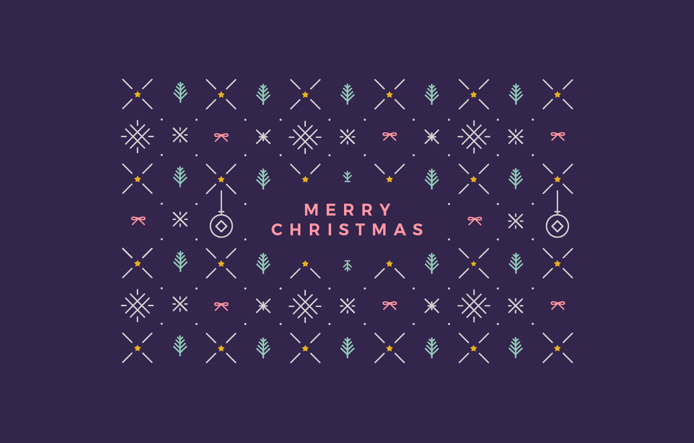 Christmas greeting card holidays pattern