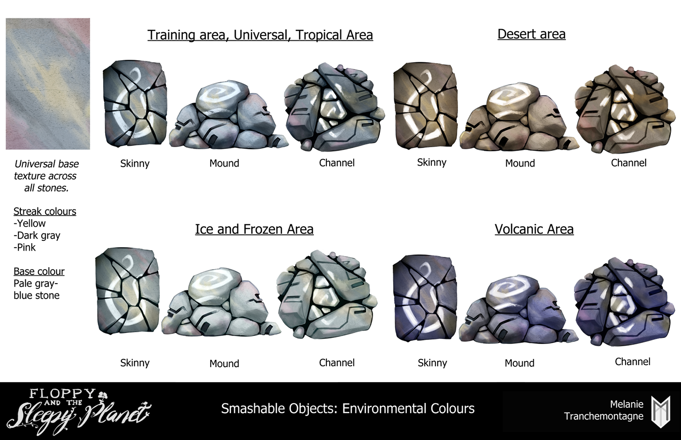 asset concept art game design  prop Smashable stone Visual Development
