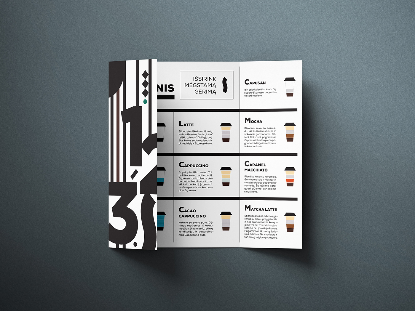 Booklet brochure Coffee editorial design  graphic Layout menu print taste coffee style