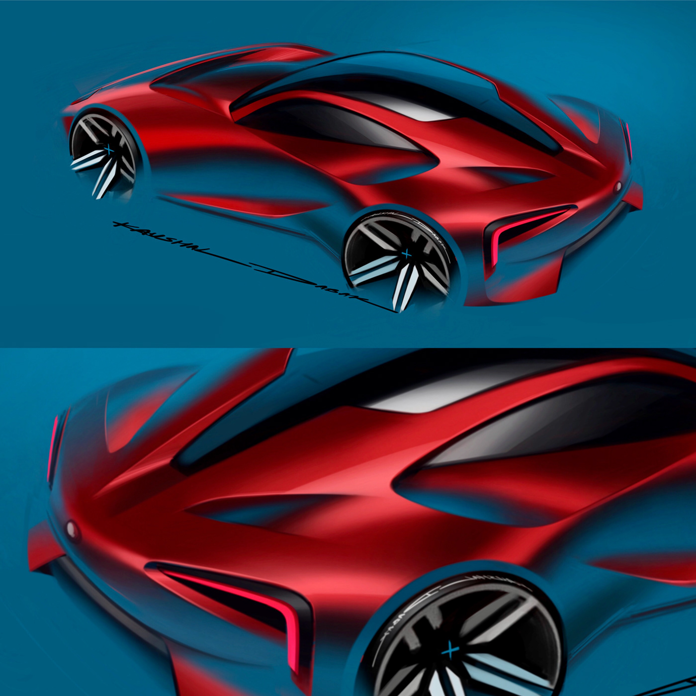 alfa romeo Automotive design car design sketch design FERRARI maserati mazda McLaren sketch sports car