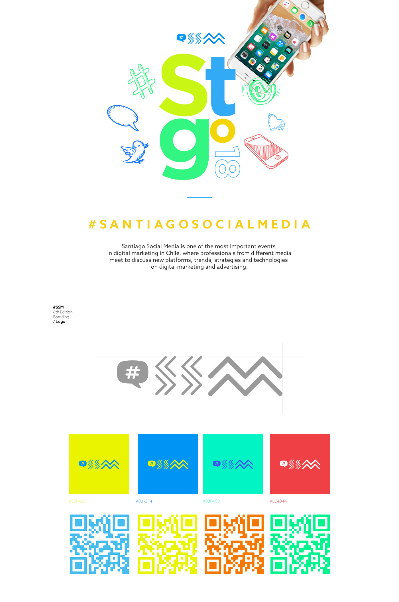 santiago social media social media branding  Branding design social media marketing digital marketing Social Media Event