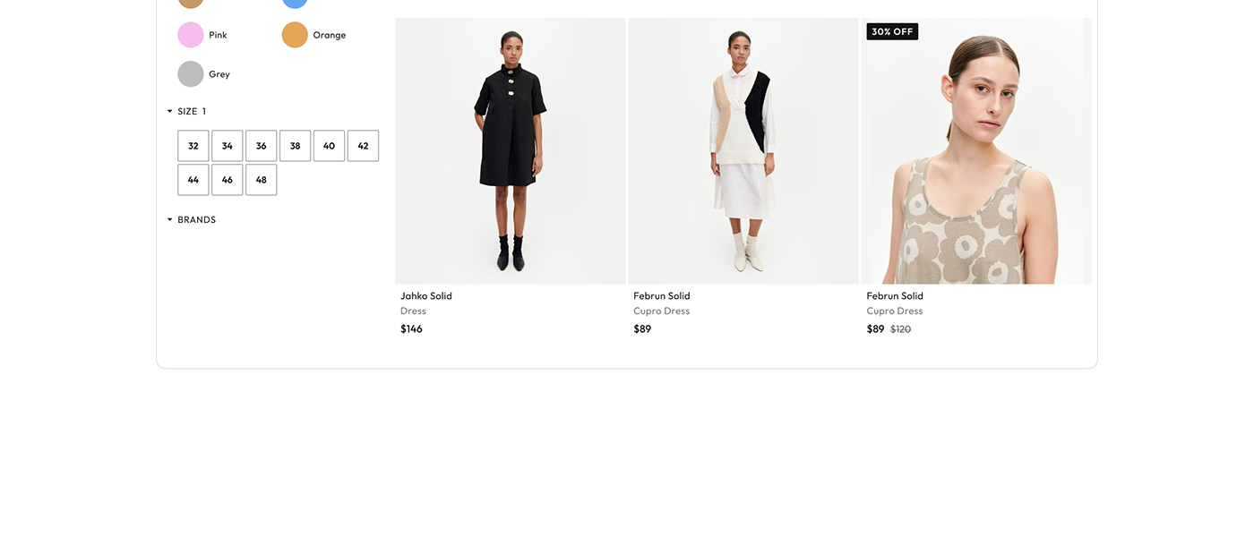 Ecommerce UI/UX shop store Fashion  minimal home cart e-commerce Web Design 