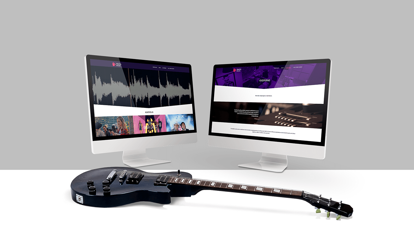 redesign desenhodosom Etudio Musical WebDesing
