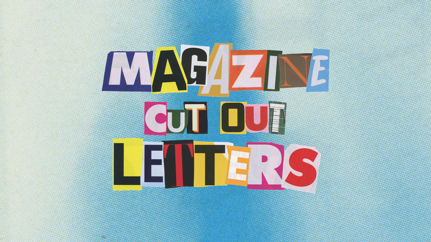 magazine cut out letters pack