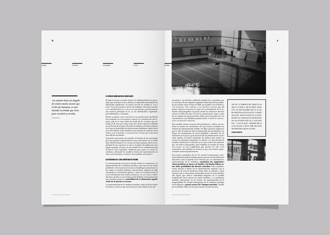 Hacedores de Mundo lucrecia martel catedra gabriele diseño 2 Melisa Rivas editorial revista calados Perforation PressBook