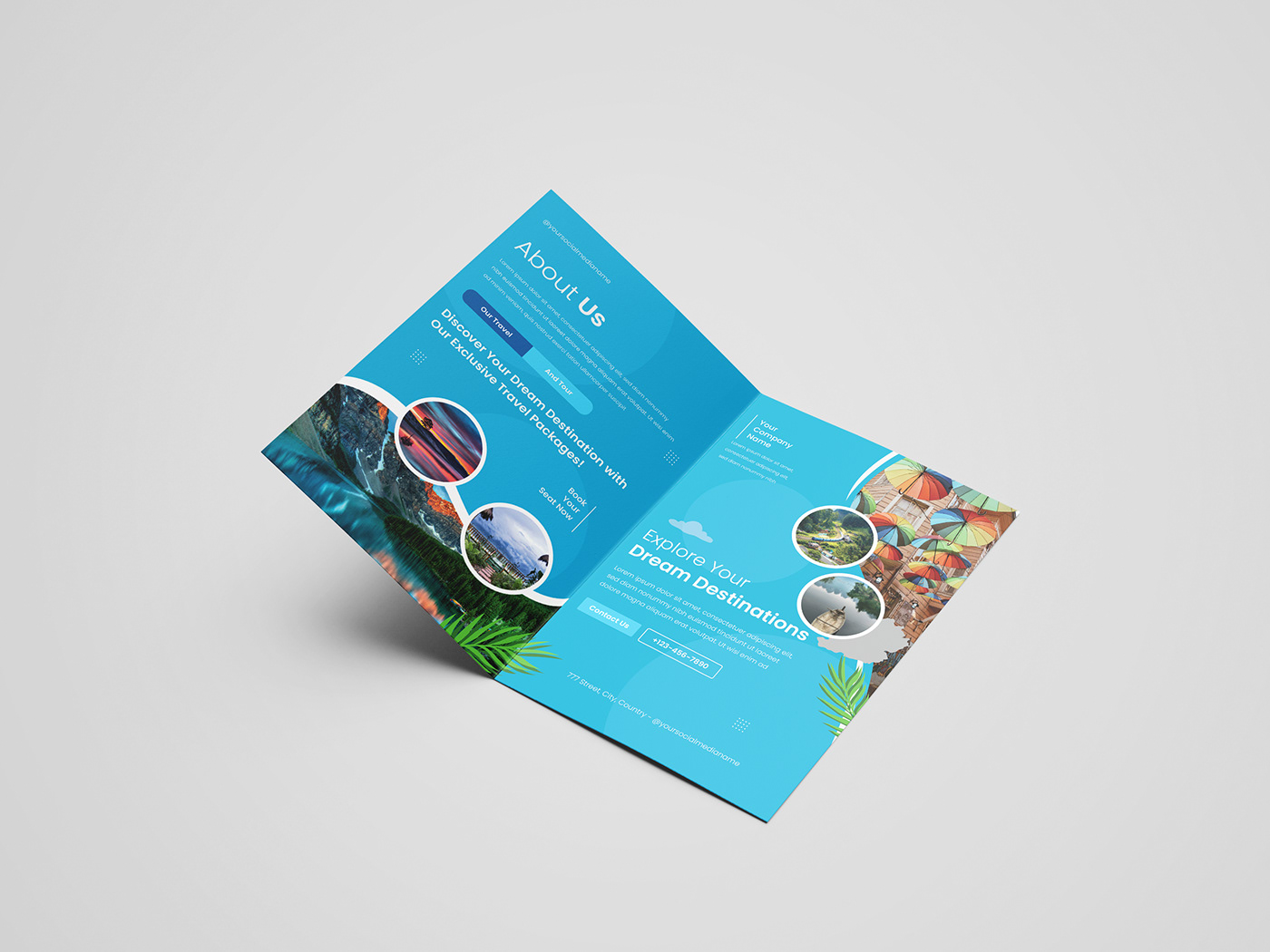 graphic design  Graphic Designer designer Advertising  brand identity brochure brochure design bifold bi fold brochure template