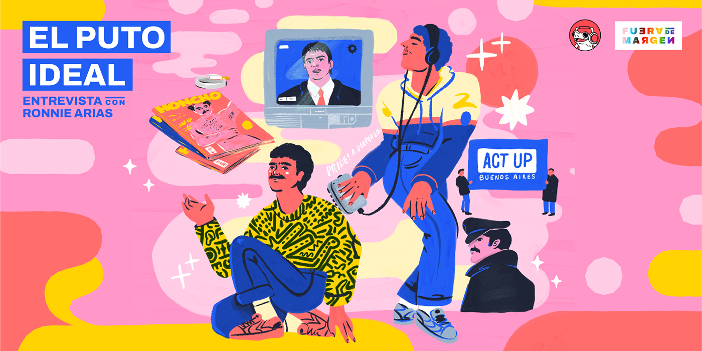 fuera de margen ILLUSTRATION  ilustracion LGBT podcast revista anfibia