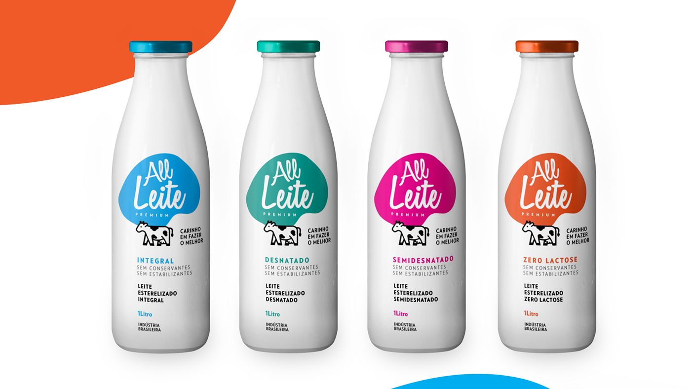 Packaging graphic design  brand Brand Design packaging design milk clean color beverage soft