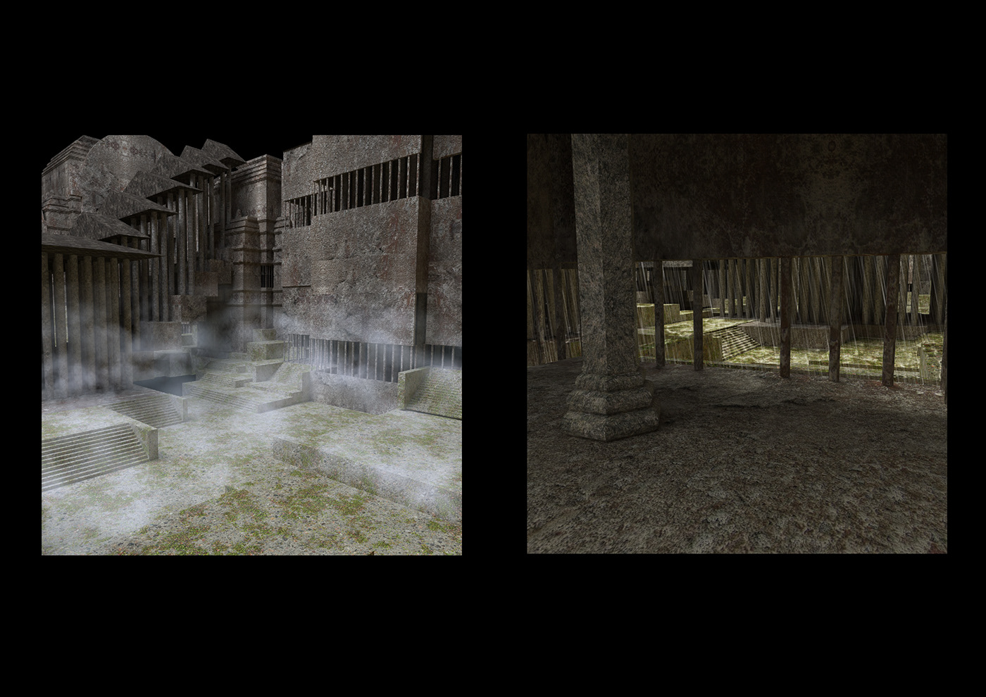 3dsmax Angkor Wat architecture corona render  photoshop rhinoceros 3D