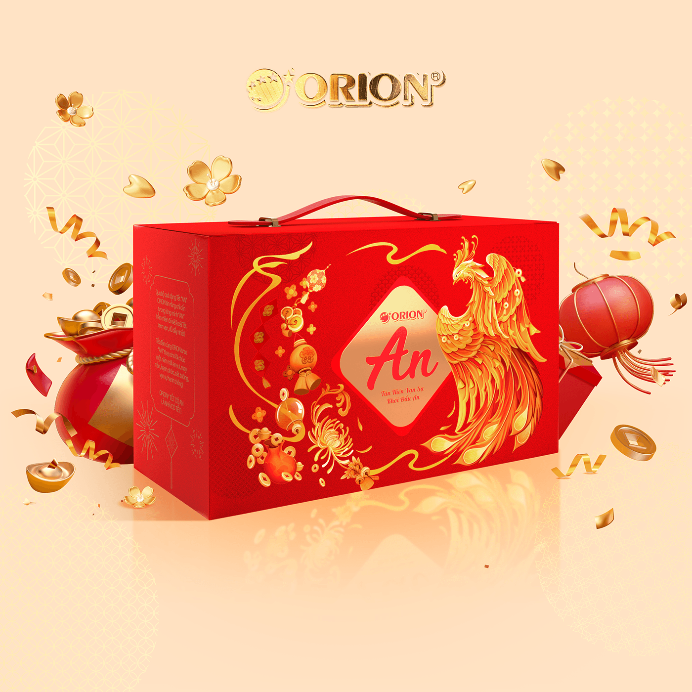 Packaging orion vietnam tet new year pulustudio gift set ILLUSTRATION  design dragon