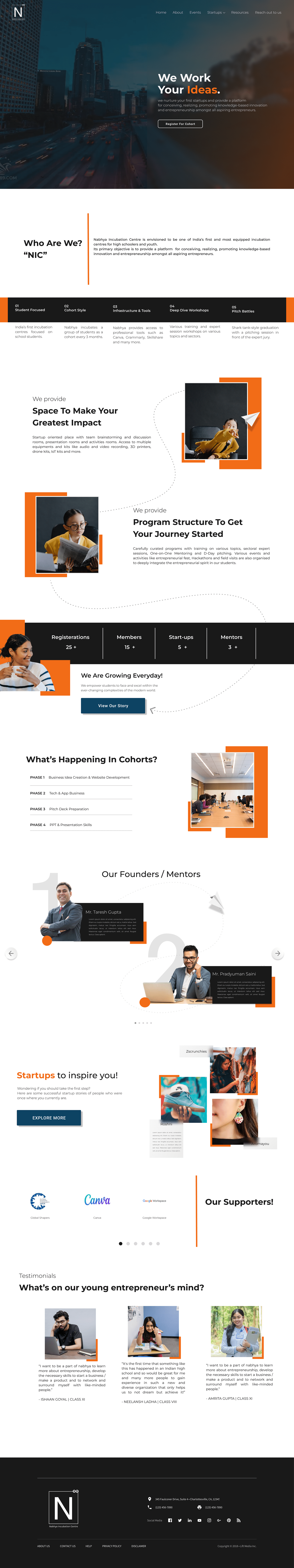 business corporate landing page modern Startup startup website startup website design ui design UI/UX Website