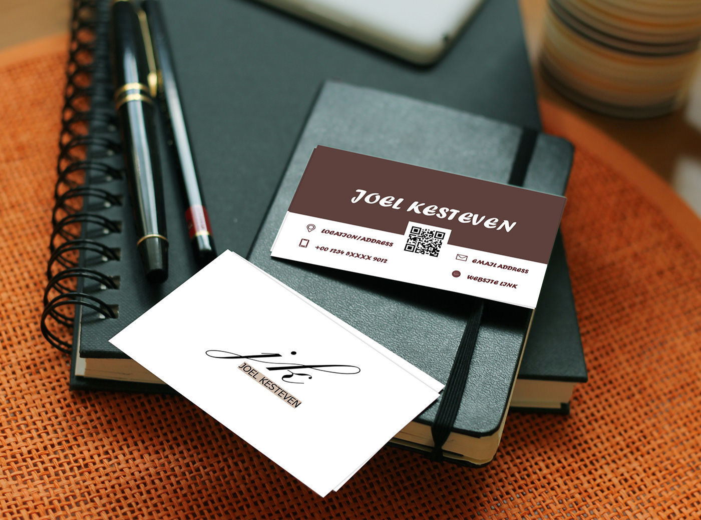 design Graphic Designer buisness card visiting card coreldraw Logo Design brand identity