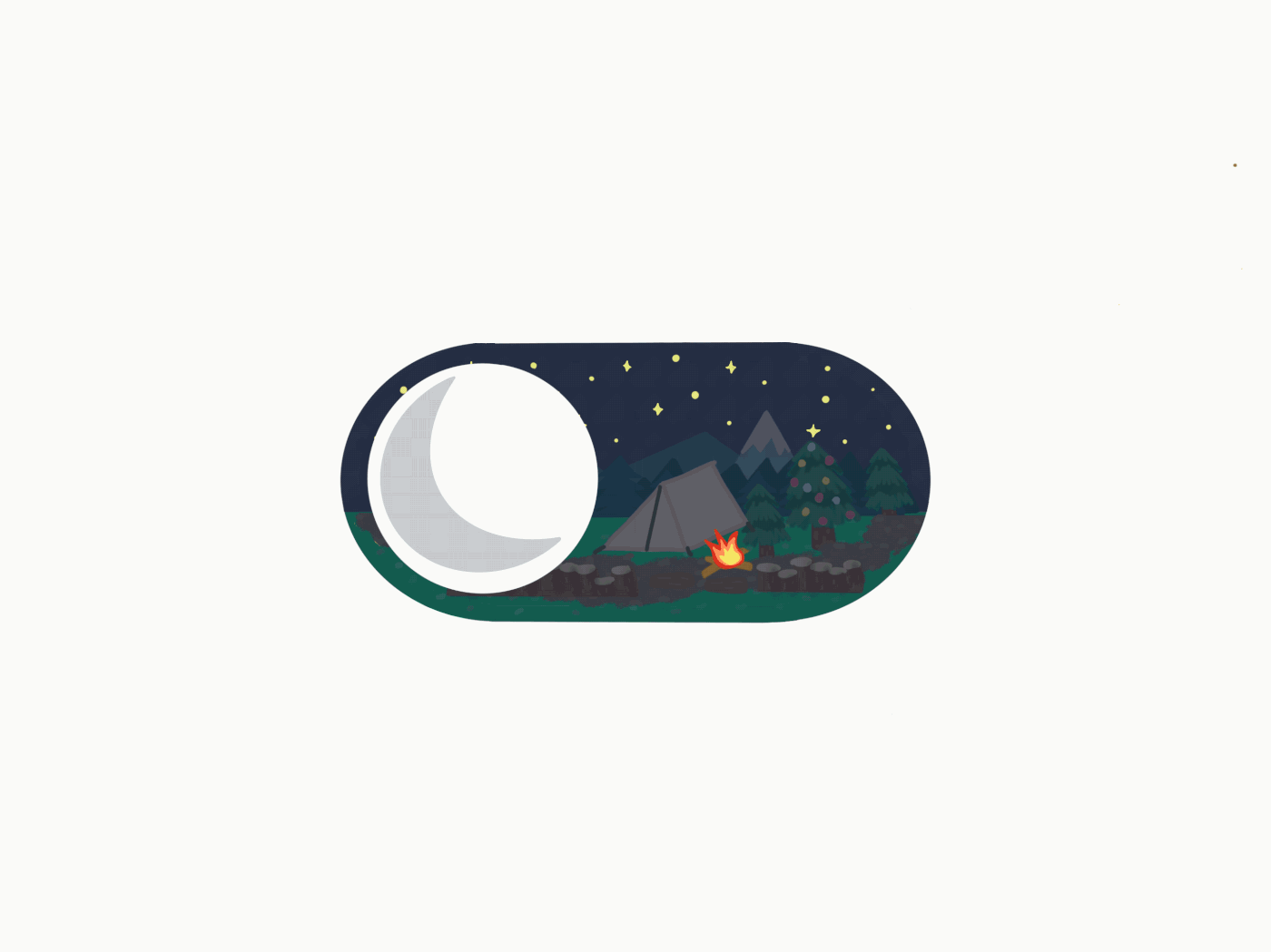 Animal Crossing camping Day design moon night Sun switch video game