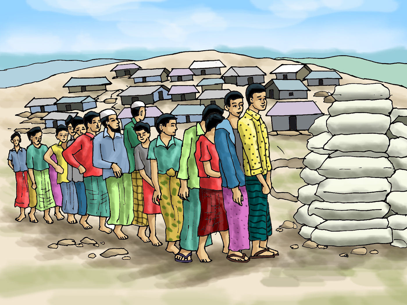 iec illustrations MHPSS rohingya SBCC