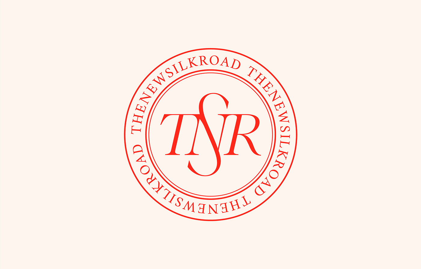 fashionable Logotype monogram Monogram Design red Trading Company red branding