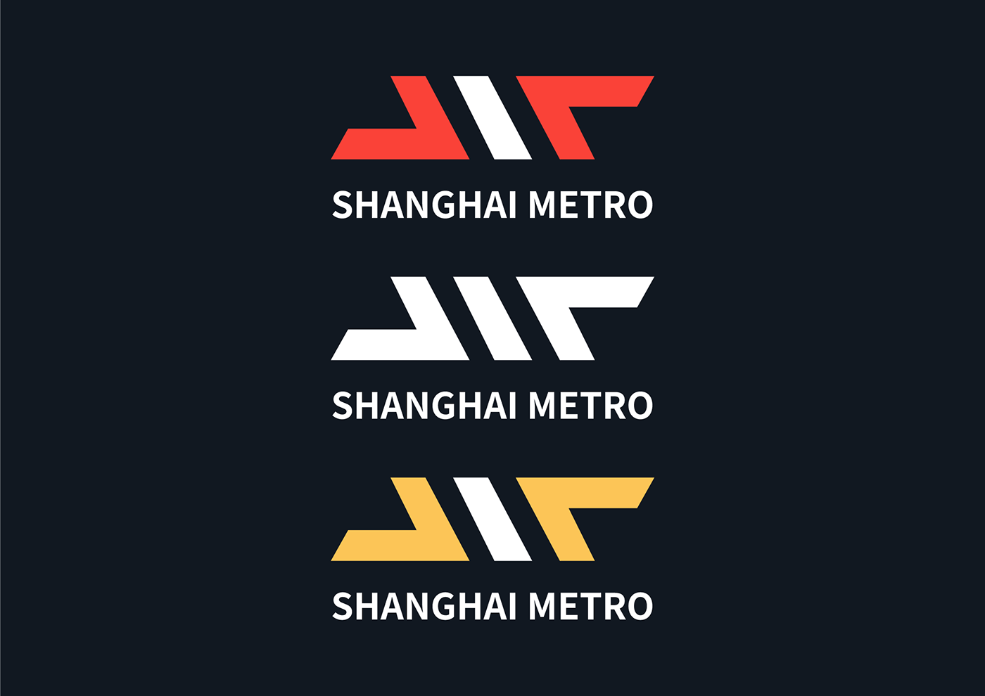 metro subway students project rebranding Logo Design Shagnhai