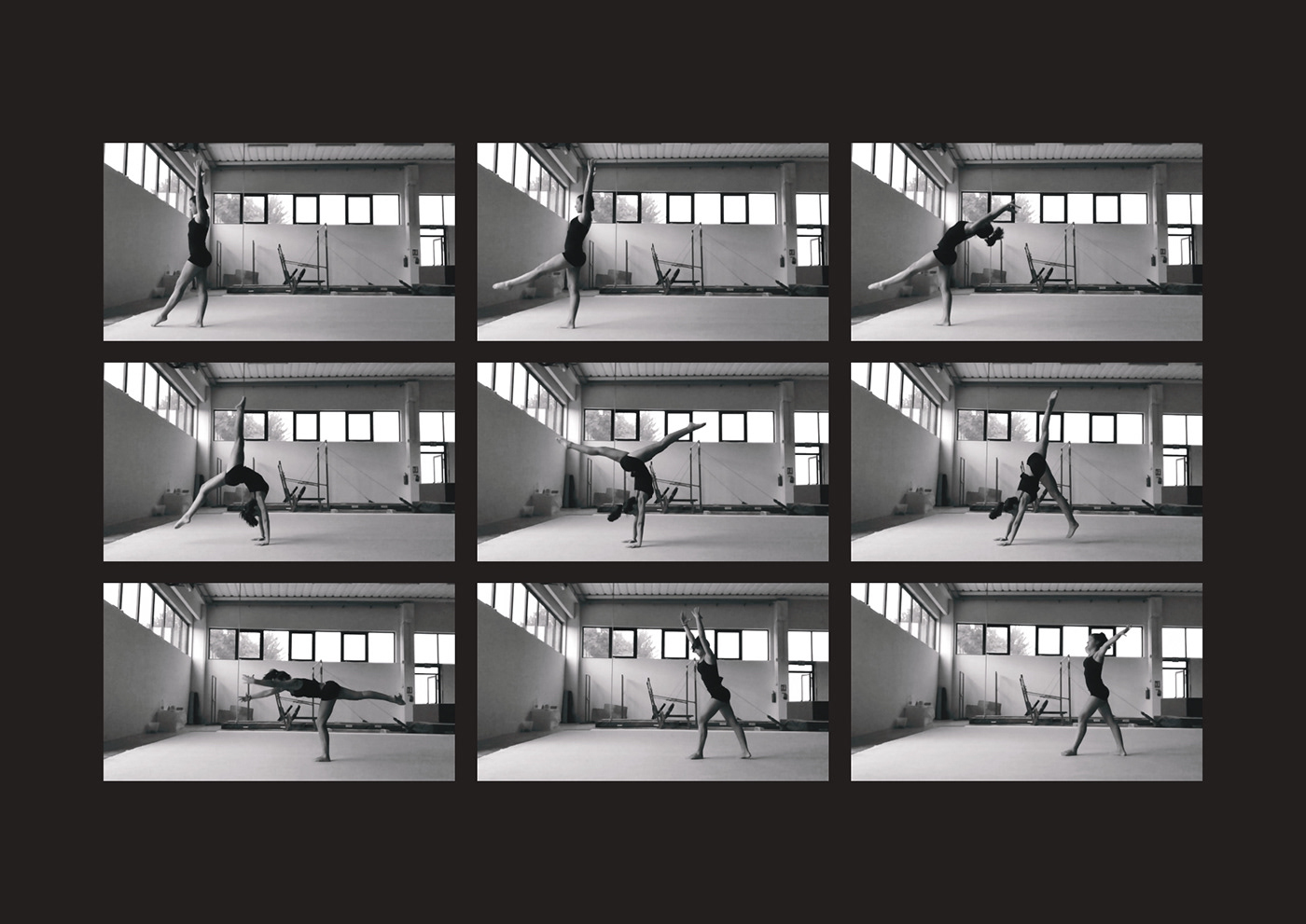 Artistic gymnastics black and white monochrome move moviment photo Photography  photoshop sequence sport